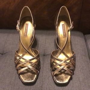 Gorgeous gold and brown heels!!